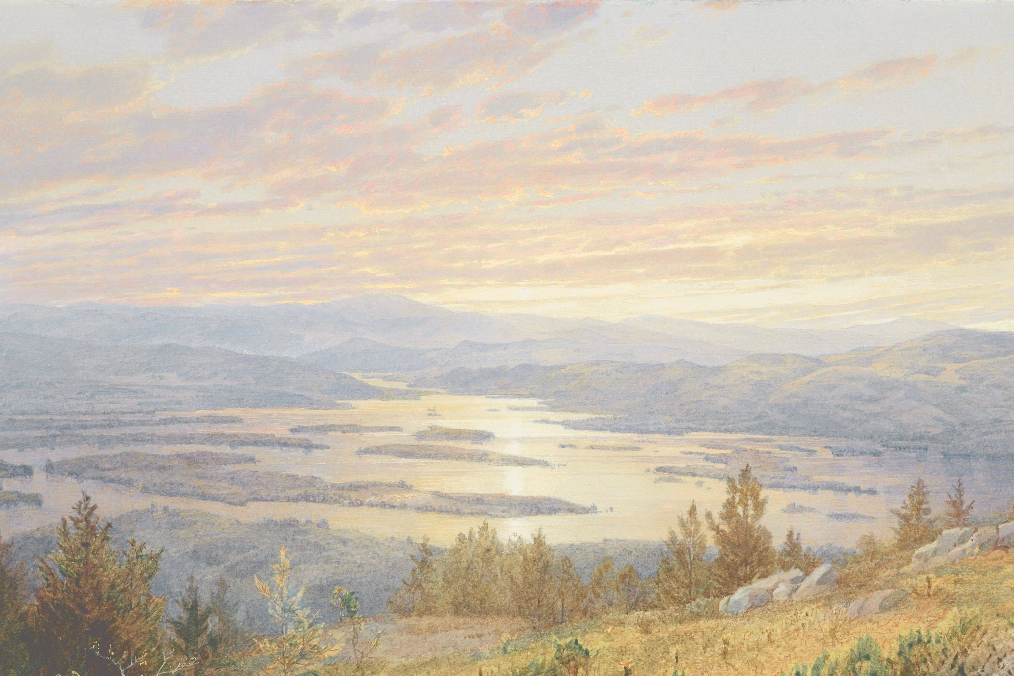 Panoramic landscape painting representing security, trust, and breadth of capability